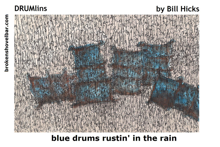 424. blue drums rusting in the rain