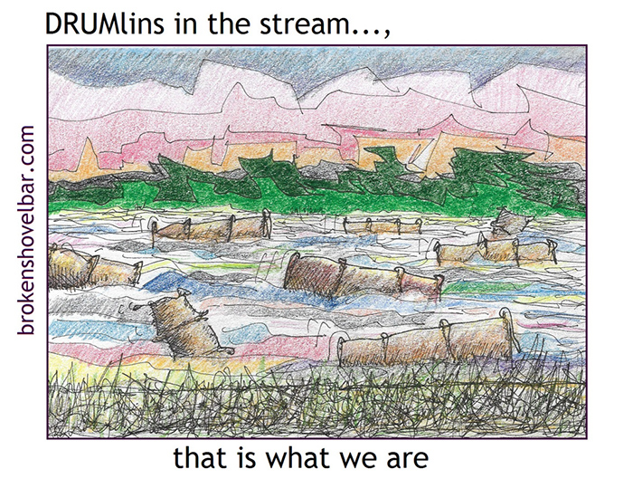 927. drumlins in the stream