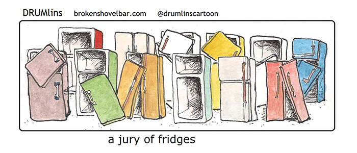 656. jury of fridges