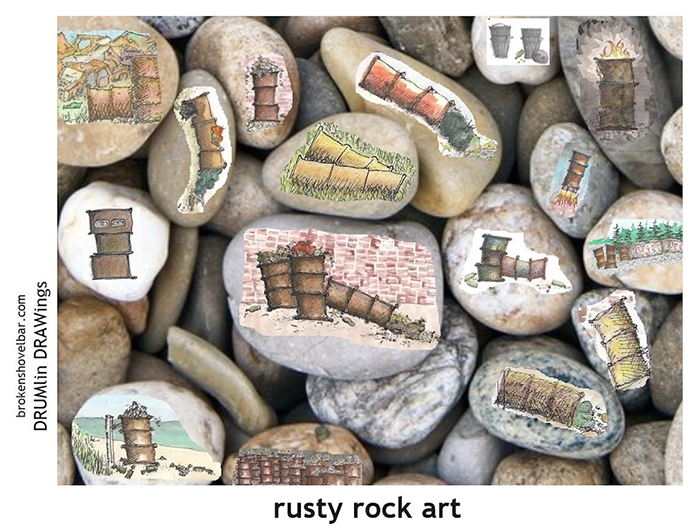 87x. rusty rock art